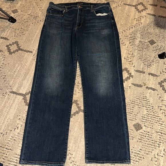 Lucky Brand Other - Lucky Brand 181 Relaxed Straight Fit Denim Blue Jeans Men's 38 x 34 Stretch